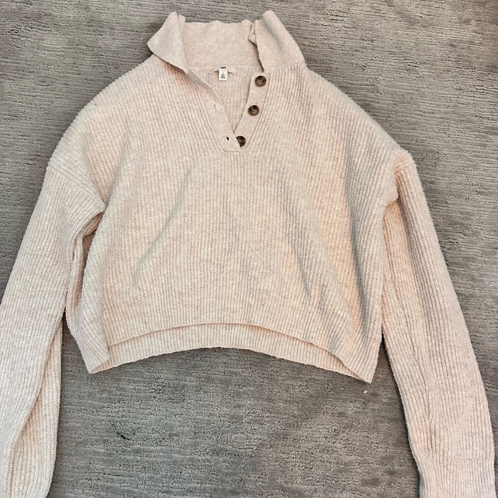 BP Half Button Down Sweater | Size M-L